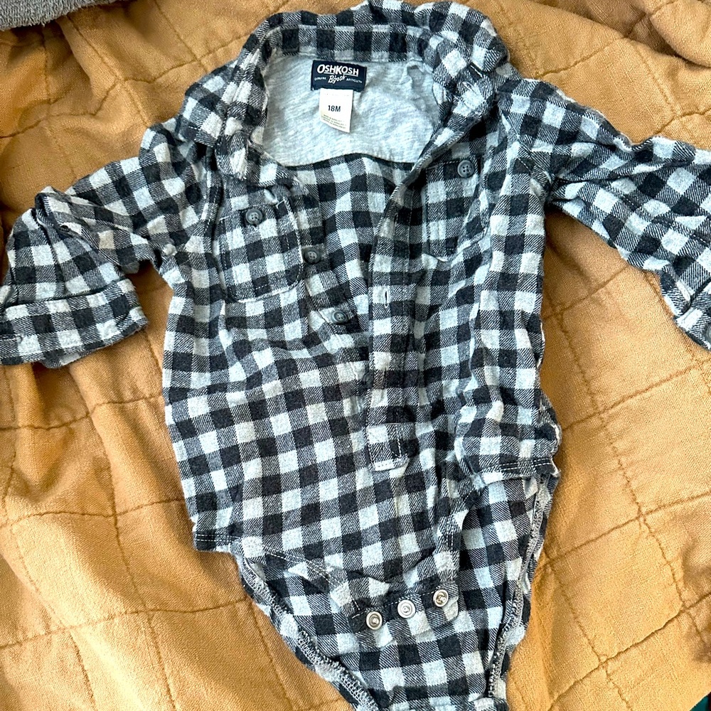 Oshkosh cozy long sleeve onesie